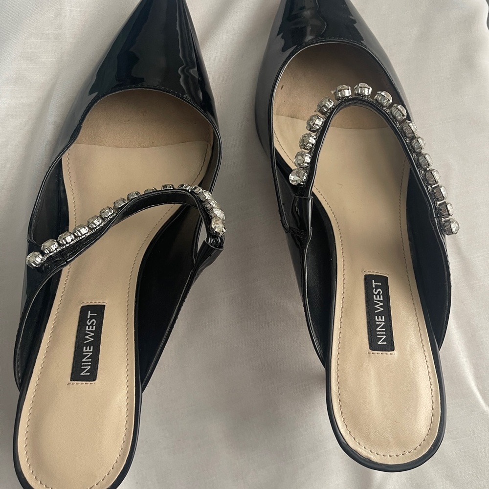 Elegant Black Patent Leather Heels